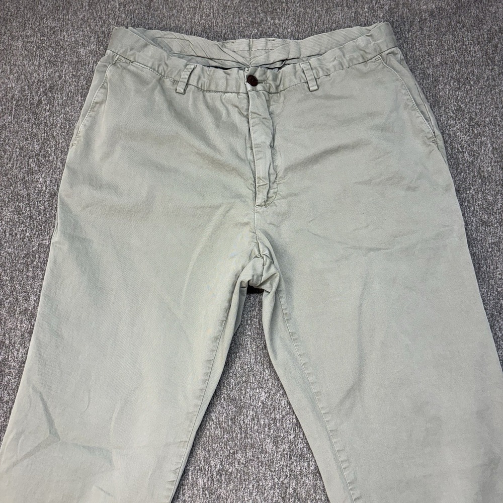 Ledbury The Richmond Chino Pant Men's 35x33 (Fits 32X28) Cypress Cotton Twill